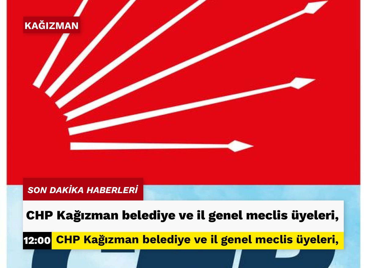 CHP Kağızman belediye ve il genel meclis üyeleri,