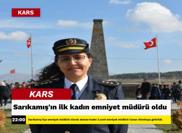 Sarıkamış’ın ilk kadın emniyet müdürü oldu
