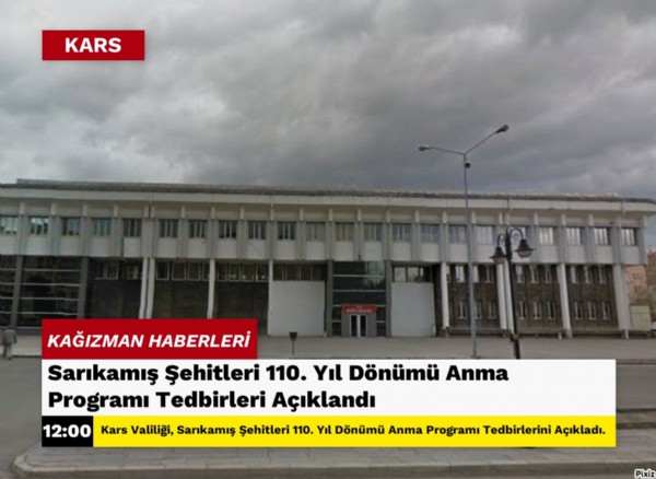 Sarıkamış Şehitleri 110. Yıl Dönümü Anma Programı Tedbirleri Açıklandı