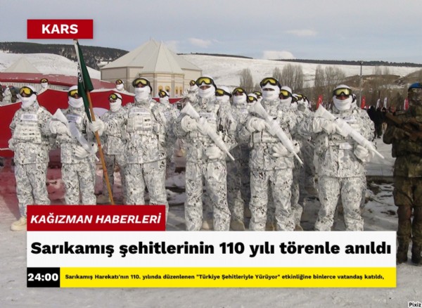 Sarıkamış şehitlerinin  110 yılı törenle  anıldı