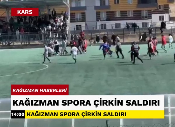 KAĞIZMAN SPORA ÇİRKİN SALDIRI 