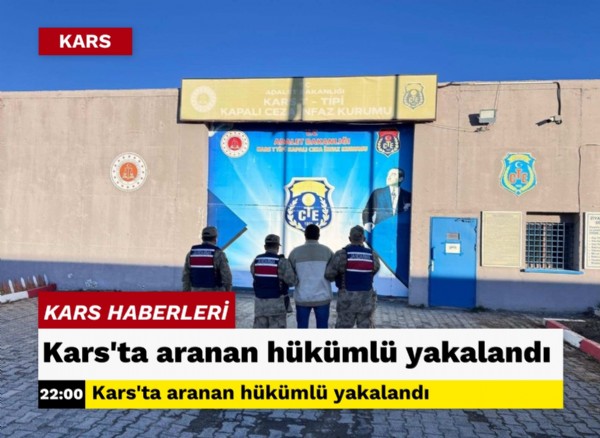 Kars’ta aranan hükümlü yakalandı